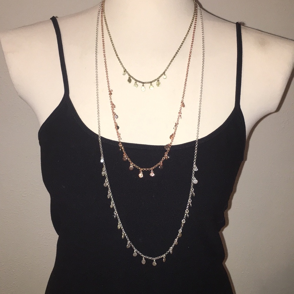 Lucky Brand 3 in one mixed metal multi necklace